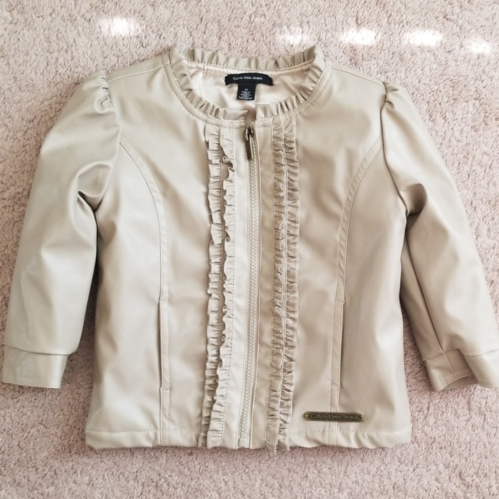 Tan Faux Leather Jacket